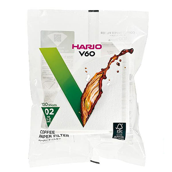 Фильтры бумажные для воронок Hario Vcf-02-100w белые 100 шт.