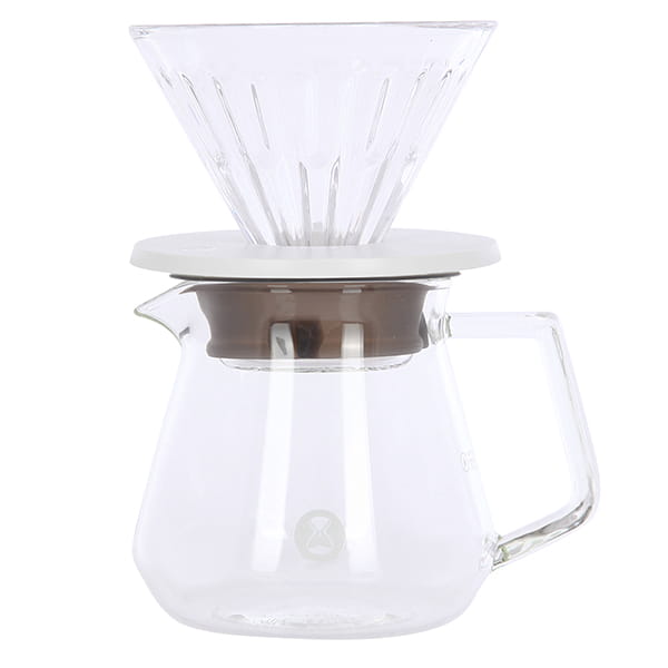 Набор TIMEMORE Crystal Eye Brewer Set воронка Crystal Eye 01 white + сервер 360 ml
