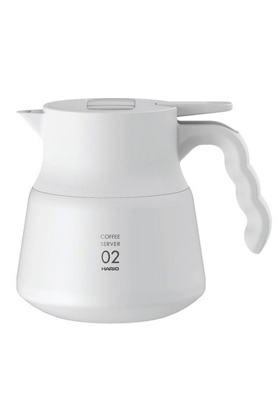 Сервер-термос, кофейник, чайник стальной HARIO V60 Insulated PLUS 800мл (VHSN-80-W), белый