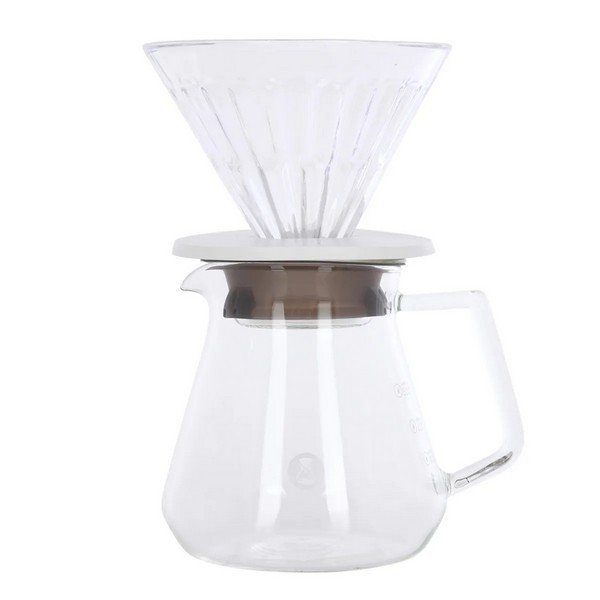 Набор Timemore Crystal Eye Brewer Set воронка Crystal Eye 02 white + сервер 600ml