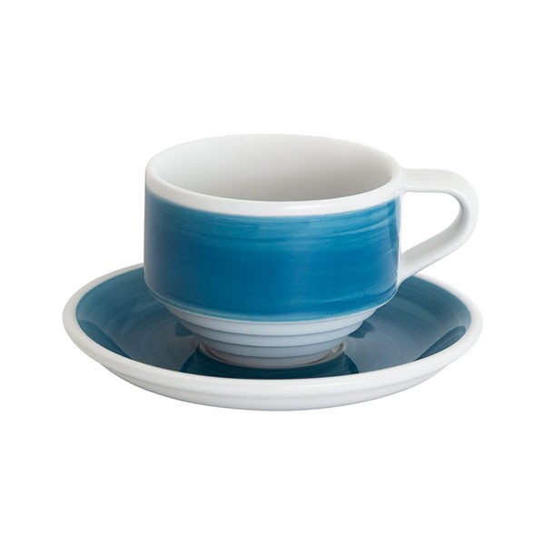 Кофейная пара Loveramics Deco, 165ml, цвет: blue handpaint