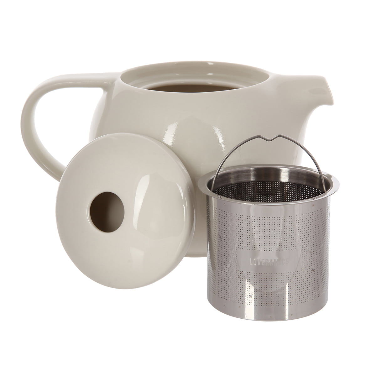 Чайник Loveramics с ситечком 600 ml, бежевый