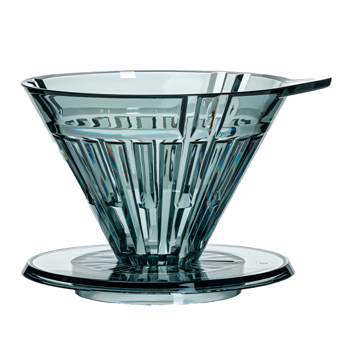 Воронка для заваривания кофе Timemore Crystal Eye Turbo 01 PCTG, Transparent Black, совместима с фильтрами V60 01
