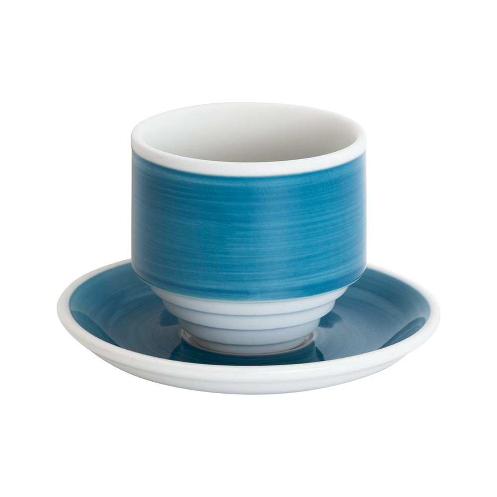 Кофейная пара Loveramics Deco, 200ml, handle-less цвет: blue handpaint