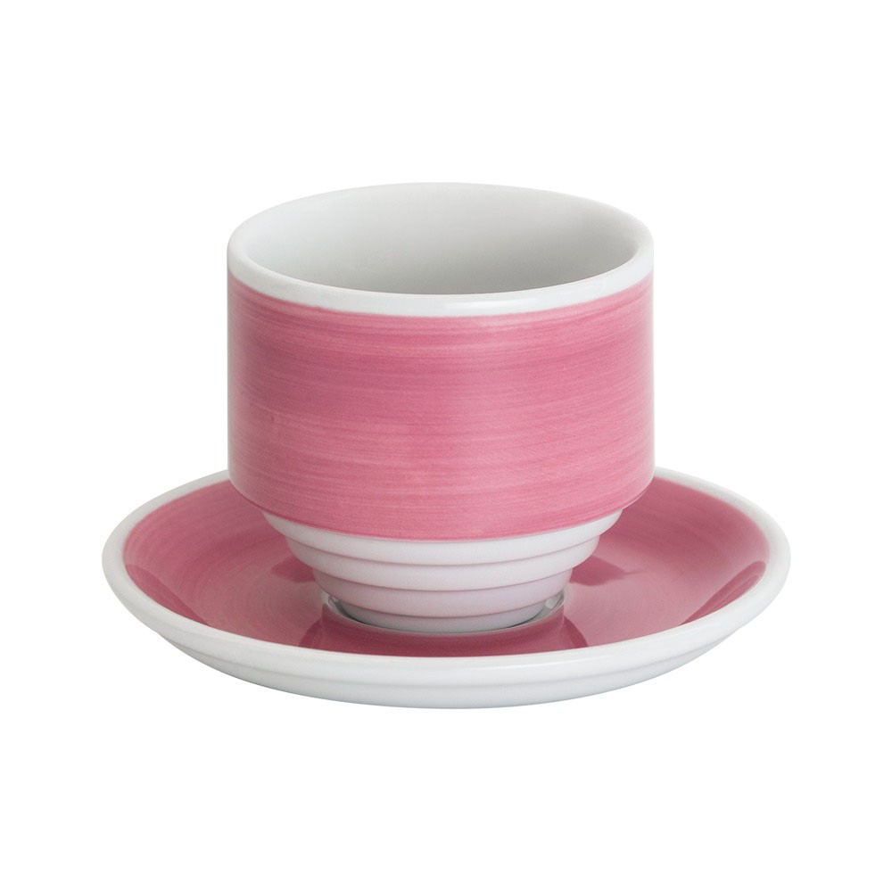 Кофейная пара Loveramics Deco, 200ml, handle-less цвет: pink handpaint