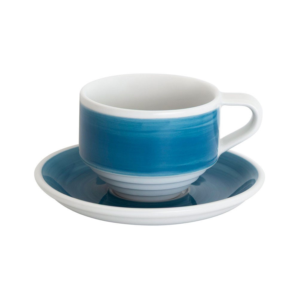 Кофейная пара Loveramics Deco, 165ml, цвет: blue handpaint