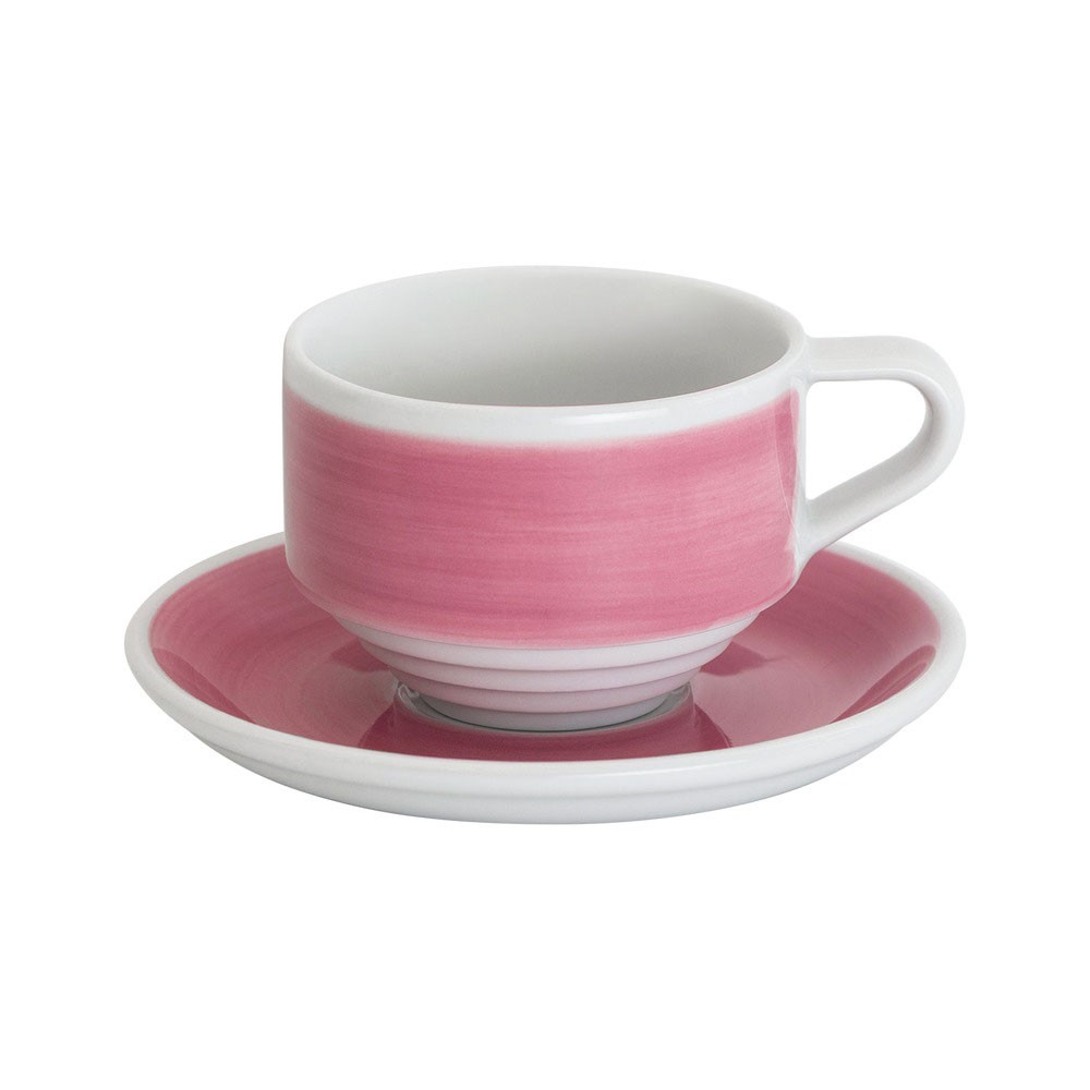 Кофейная пара Loveramics Deco, 165ml, цвет: pink handpaint